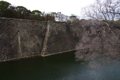 大阪城の石垣　城　スケール