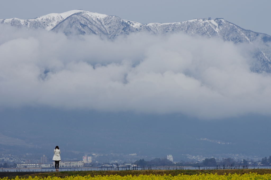 琵琶湖冬物語　- 　比良山、白く高く　