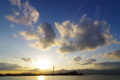 マザーレイクの夕景