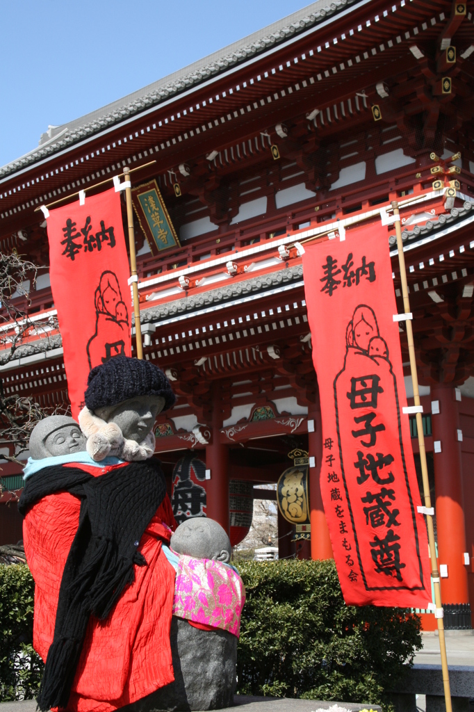 浅草寺で出会った親子
