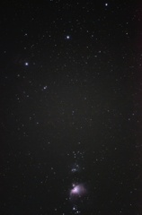 月食中の三つ星・小三つ星