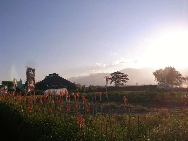 安曇野　夕方