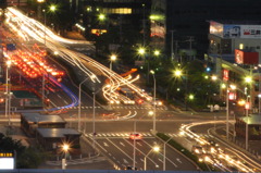 夜の交差点