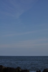海と空（と船）