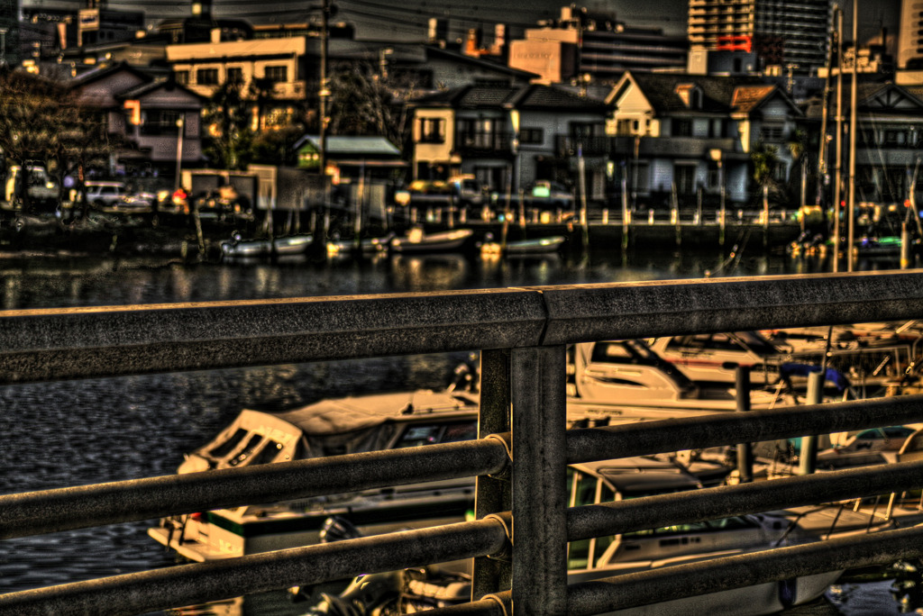 A port town of the evening