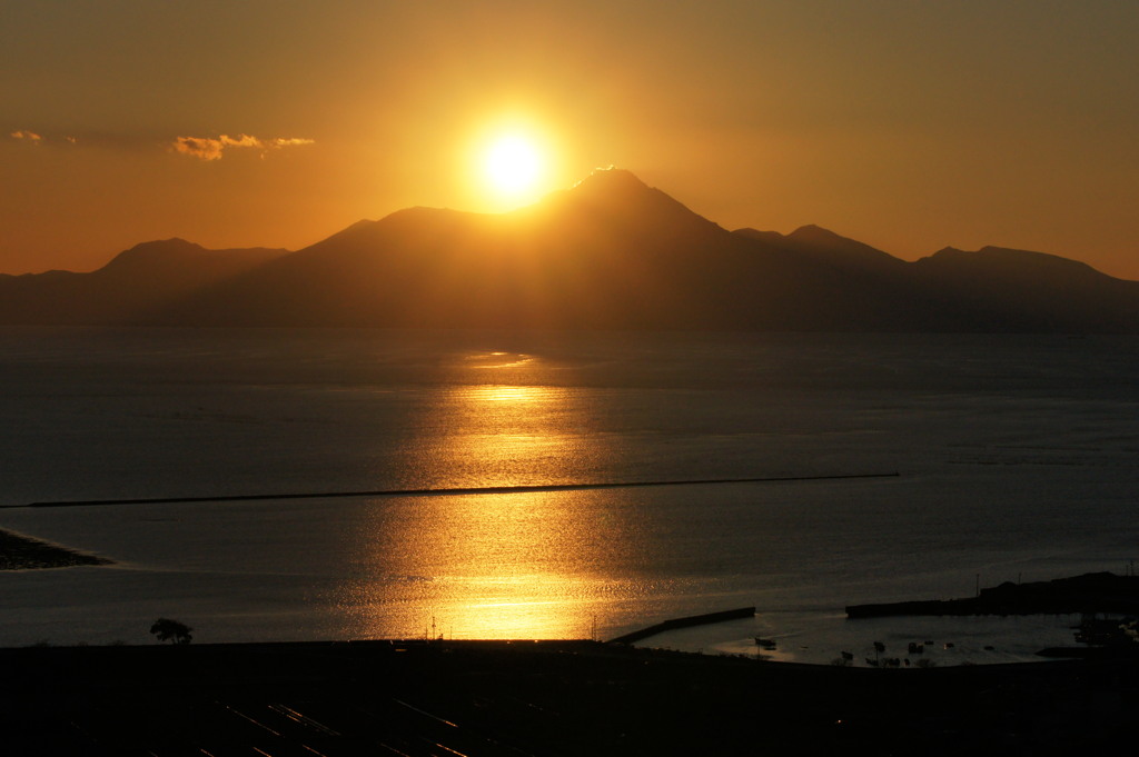 今日の夕景　（２）　ゴールデンロード
