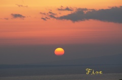 1847_夕陽と海