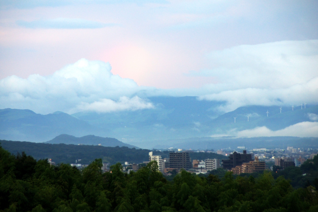 阿蘇の夕焼け　小焼け？