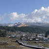 阿蘇山　西原村より望む