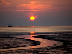 今日はＳで行こう！　夕陽