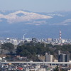 阿蘇山と熊本城と九州新幹線高架線