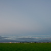 夕景と月（東側）