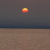 輝かなかった夕陽