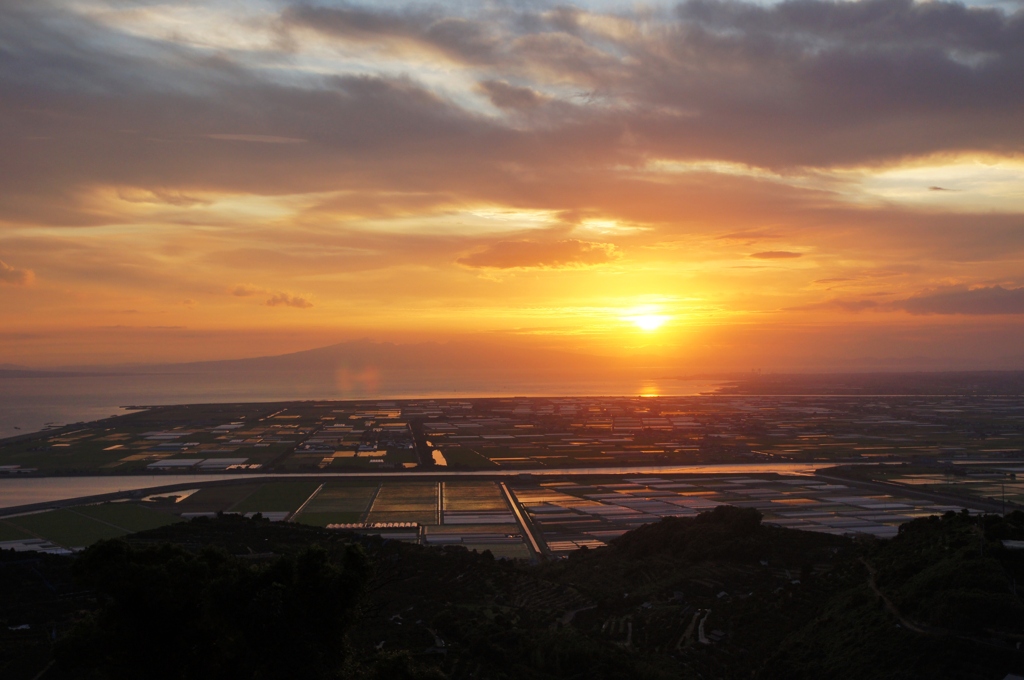 新_干拓地の夕景