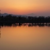 桜も散って　寂しくなりますが、夕景があります。