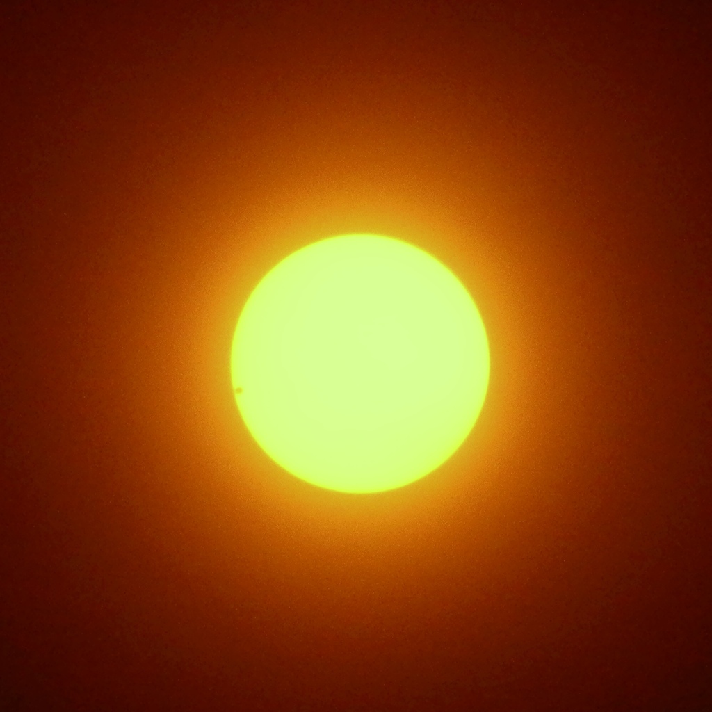 金星太陽面通過　簡易撮影