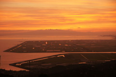 ｎｅｗ干拓地の夕景