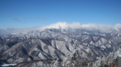 木曽の山々inスキー場