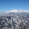 木曽の山々inスキー場