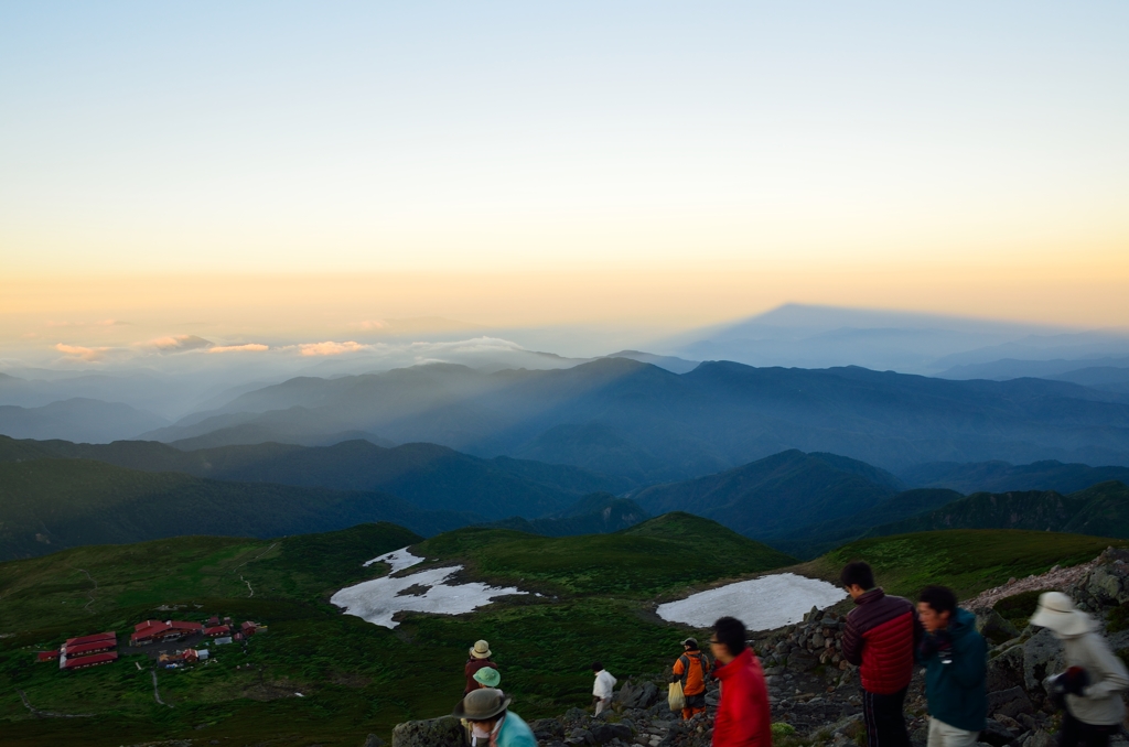 白山　影