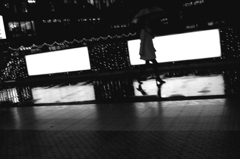 雨のイルミネーション