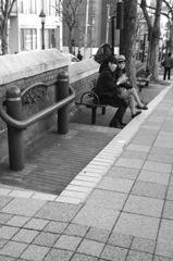 神戸街角の二人
