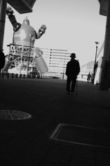 老人のシルエット