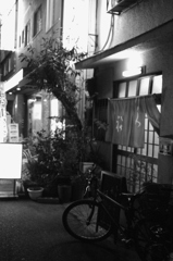 暖簾のある風景