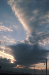 香川での最後の夕日