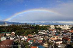 大空を跨ぐ虹