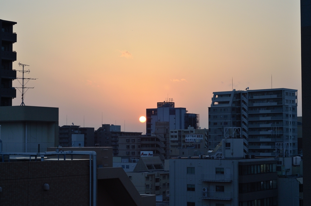 夕日