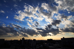 朝霞の空１