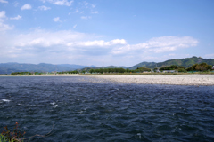 物部川　人混みを避けて・・。