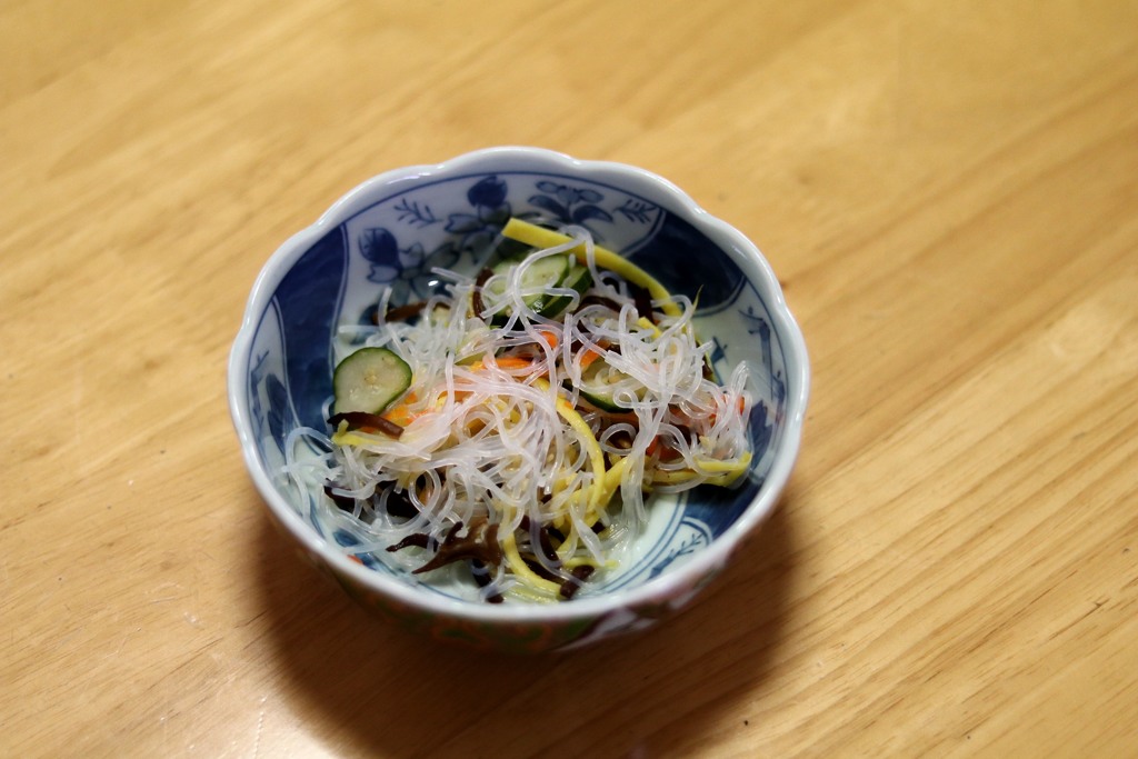 肴　春雨の酢の物