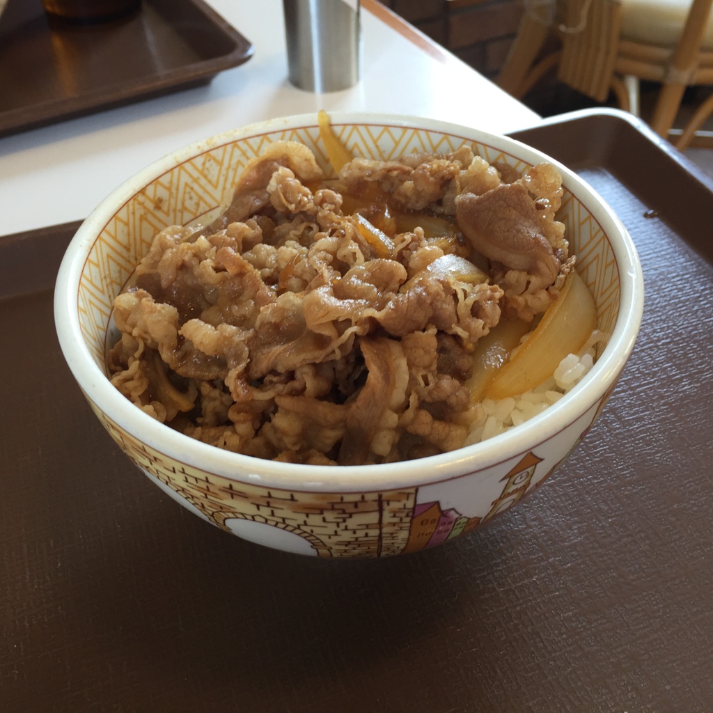 昼食　牛丼