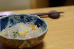 肴　春雨の酢物