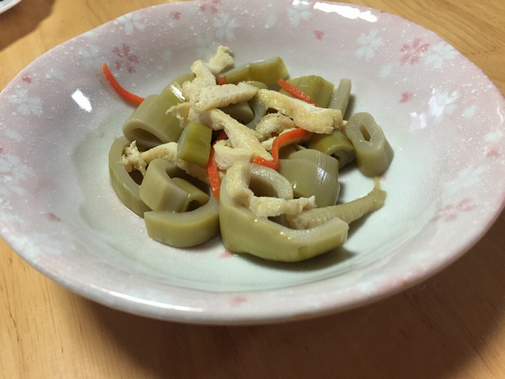肴　　四方竹の煮物