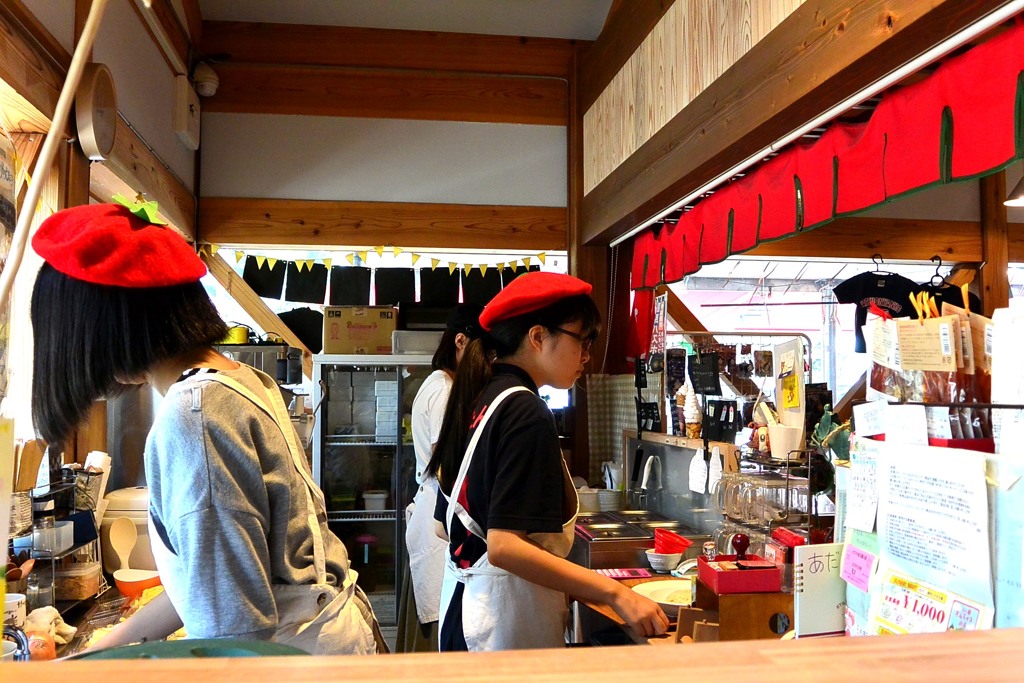 可愛いオムライスのお店。