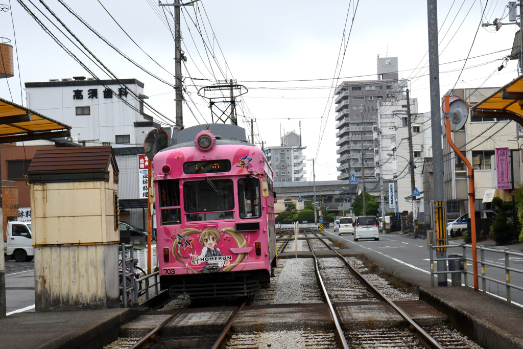 いの（伊野）行き　路面電車