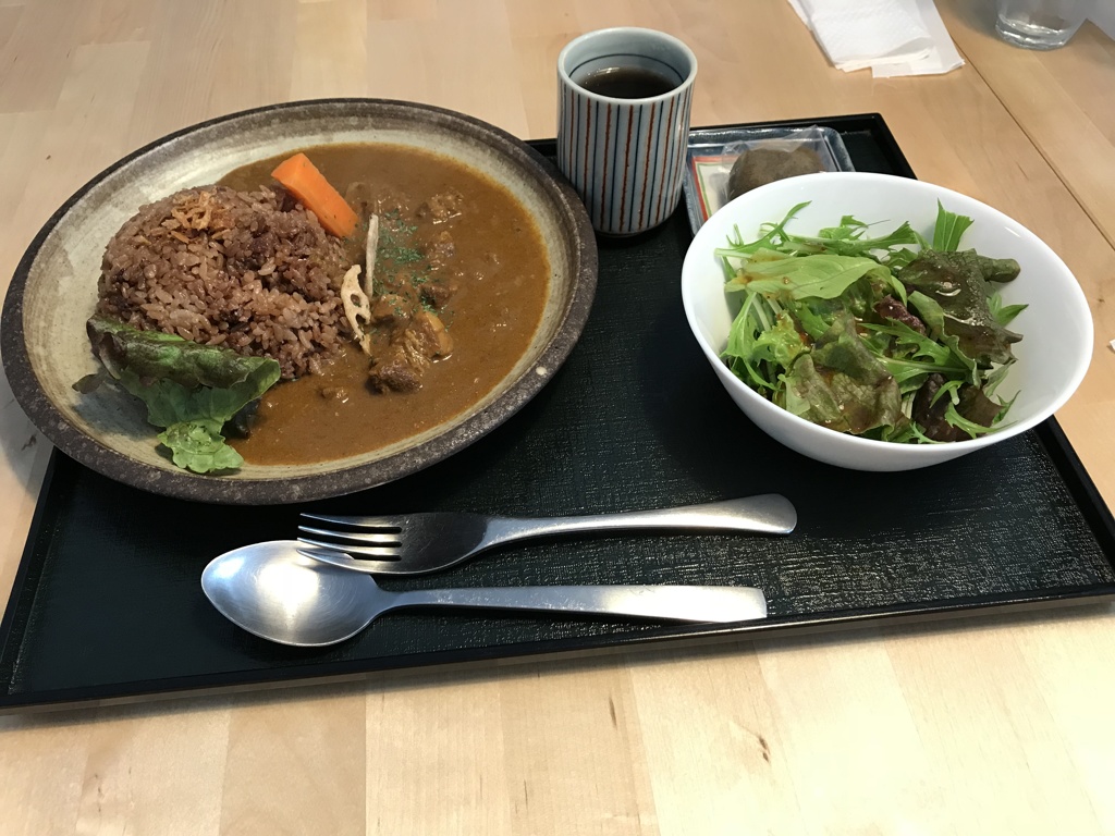 昼食　四万十ポークカレー（満天の星）