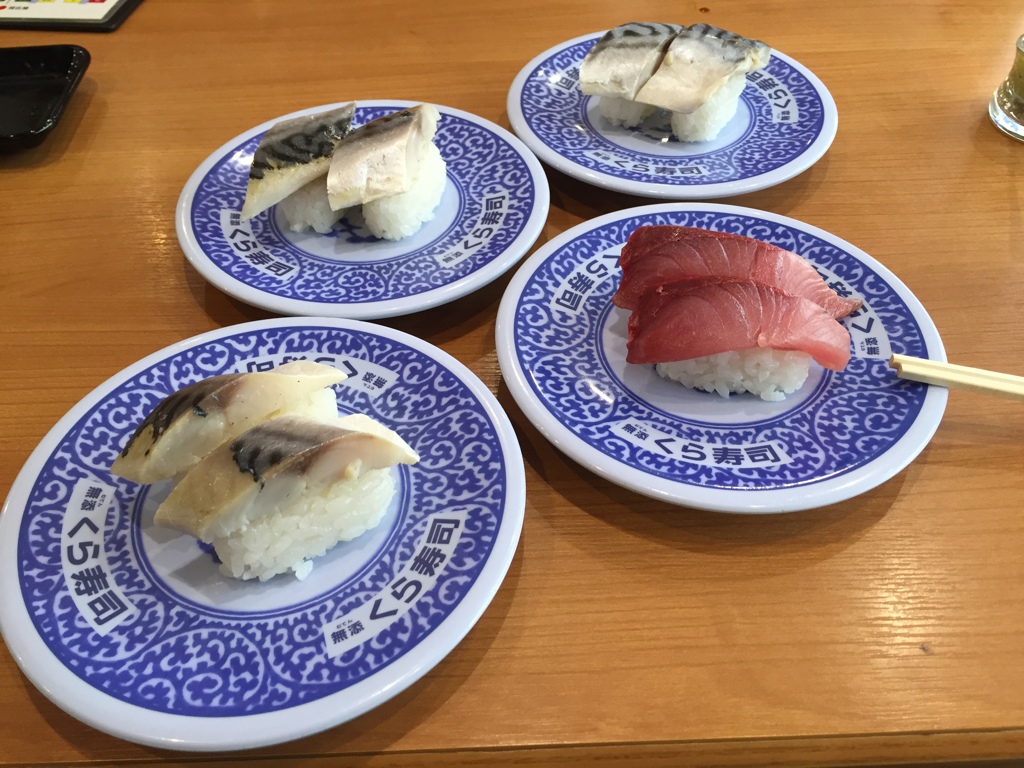 昼食　　回転寿司
