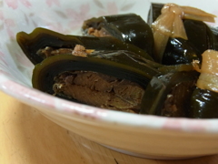 肴　にしんの昆布巻き