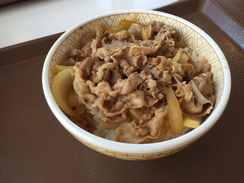 昼食　　牛丼