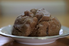 お八つ　ほうじ茶シュークリーム