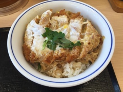 昼食　カツ丼