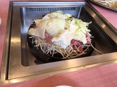 昼食　ジンギスカン