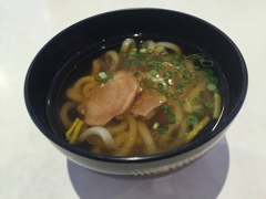 昼食　鴨うどん