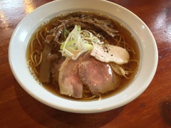 昼食　夜須製麺所　煮干しラーメン