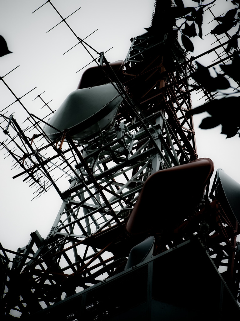 Tower seen from a certain angle.
