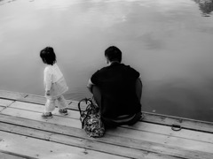 My elder brother and his daughter